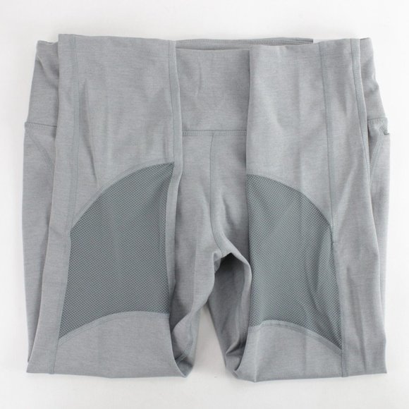 Nike Fast Womens Mid-Rise Crop Running Leggings Gray Size Large - Picture 4 of 10